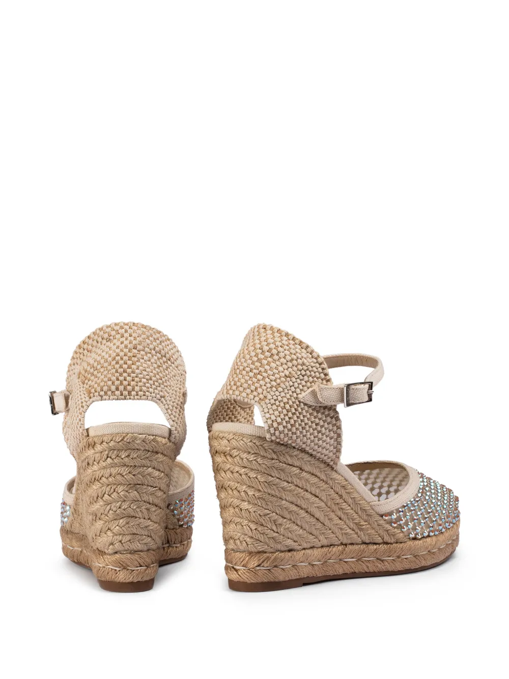  Le Silla Gilda Heeled Espadrilles - Neutrals 