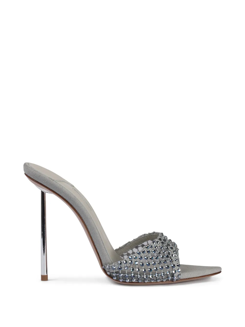 Le Silla Gilda embellished mules Grijs