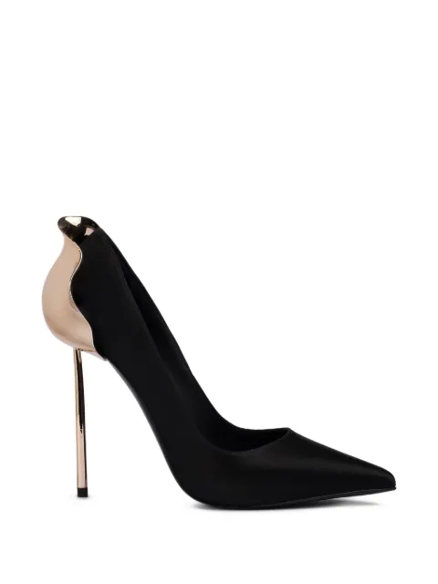 Le Silla Petalo metallic-detail pumps