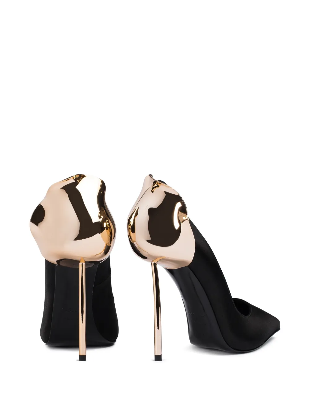 Le Silla Petalo pumps met metallic detail Zwart