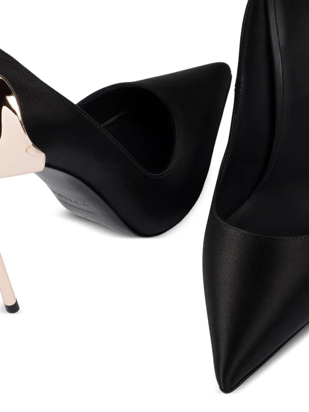 Le Silla Petalo pumps met metallic detail Zwart