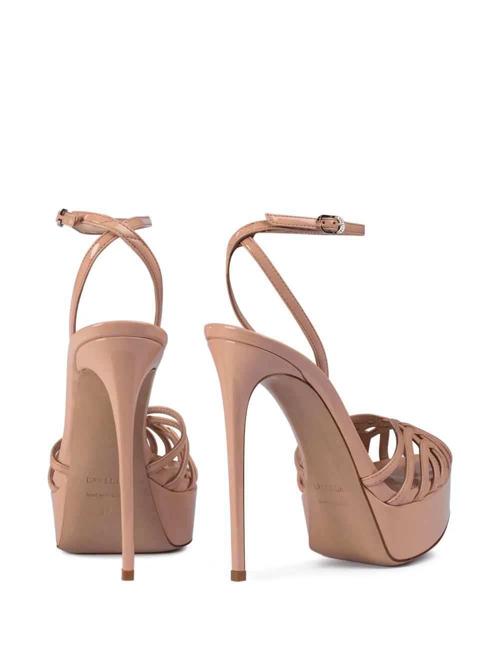 Le Silla Embrace sandalen met plateauzool Beige