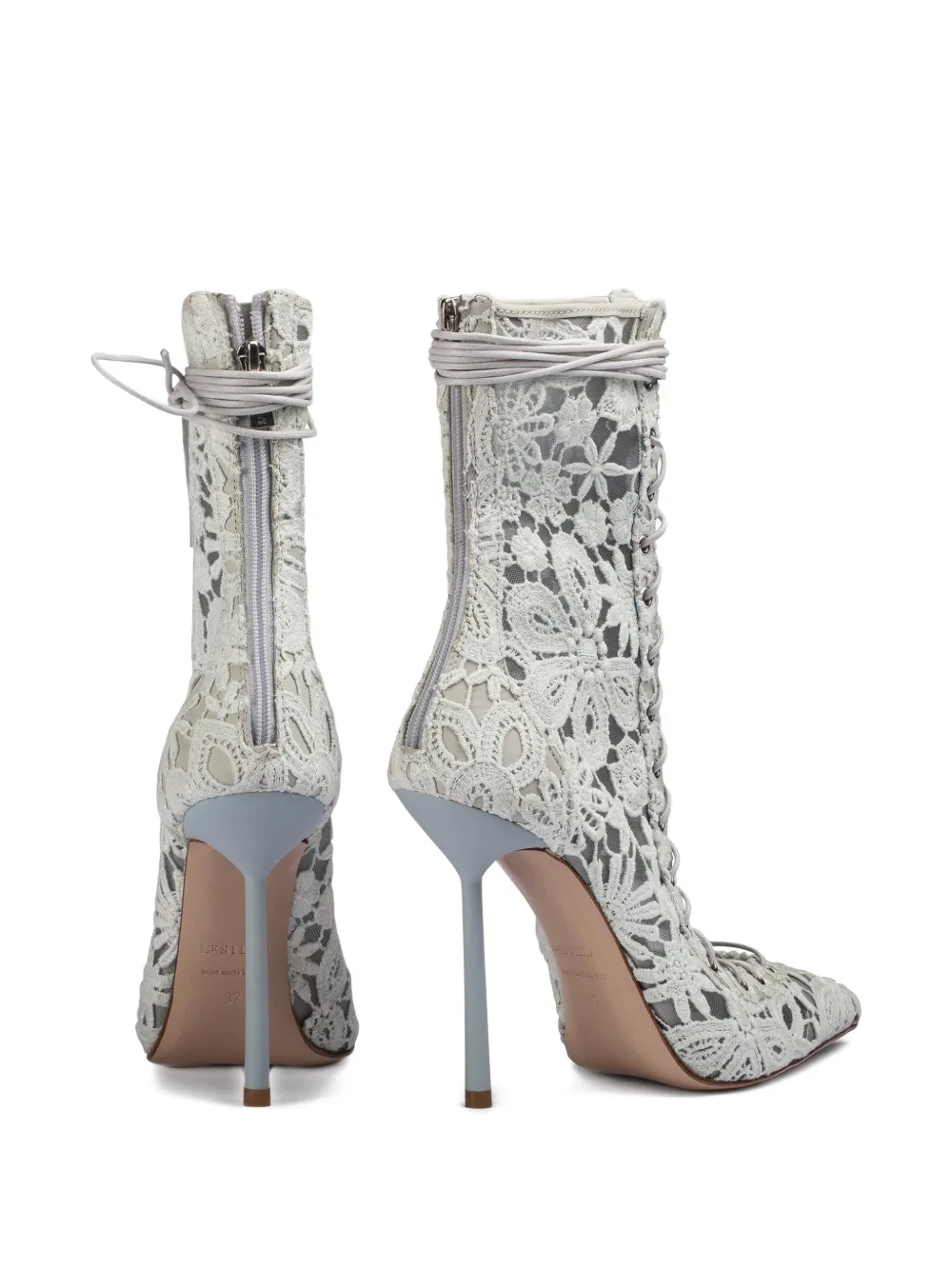 Le Silla Chantilly floral ankle boots Wit