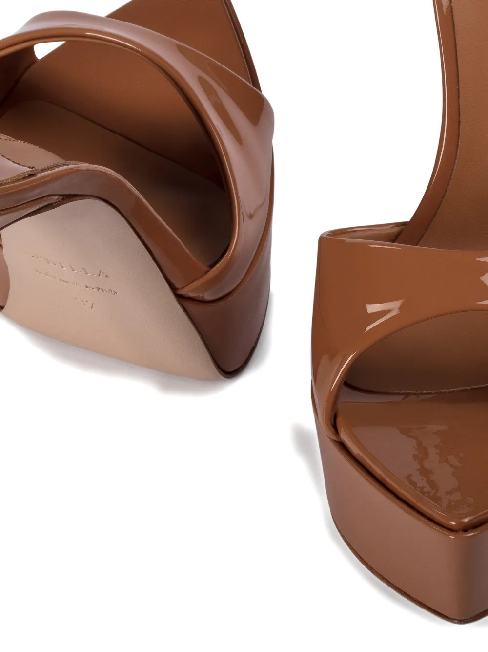 Le Silla Sandalen met plateauzool Bruin