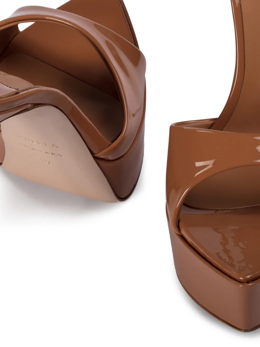 Le Silla Sandalen met plateauzool Bruin