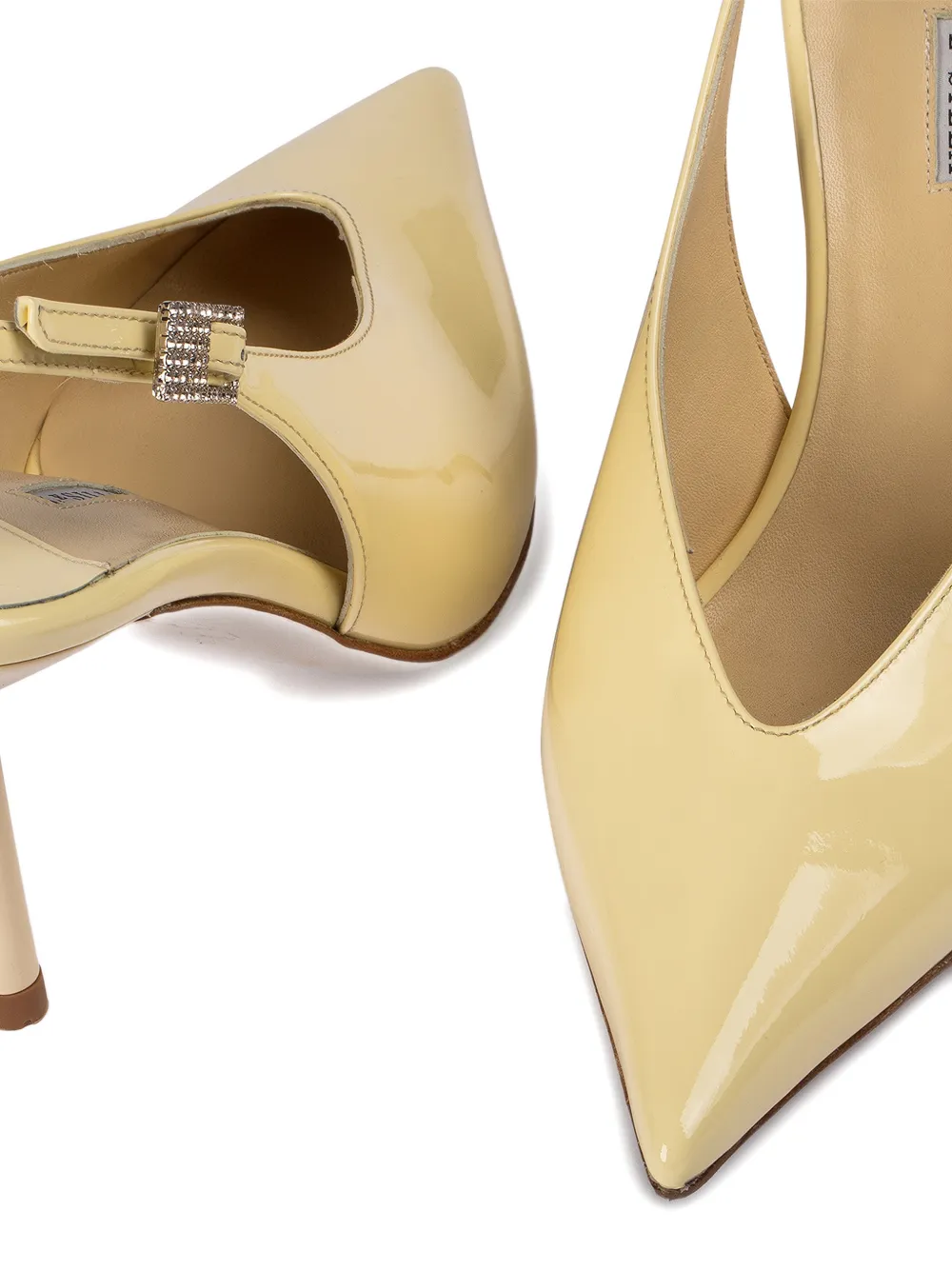 Le Silla Clivage slingback pumps Geel