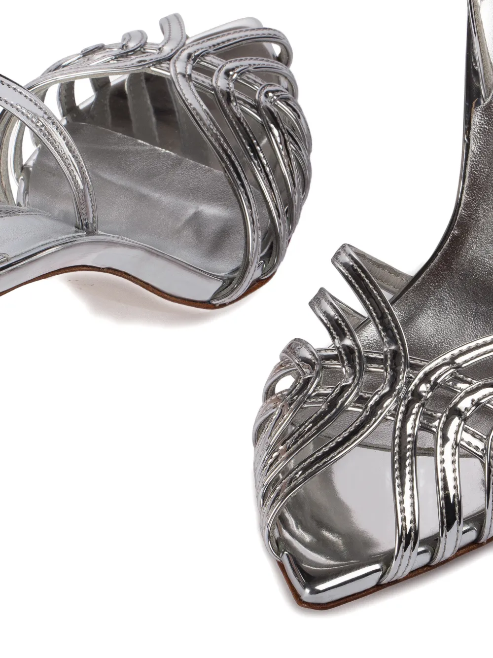 Le Silla Embrace pointed-toe sandals Zilver