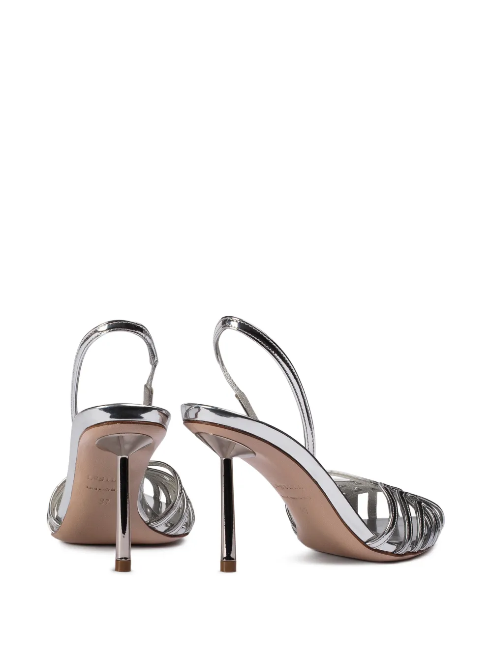 Le Silla Embrace sandalen met puntige neus Zilver