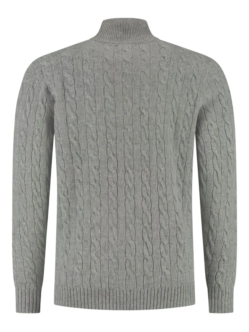 Polo Ralph Lauren cable-knit half-zip sweater - Grijs