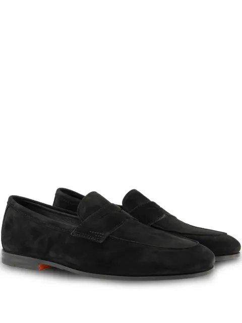Santoni flat penny loafers