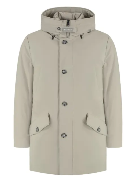 Woolrich buttoned hooded parka