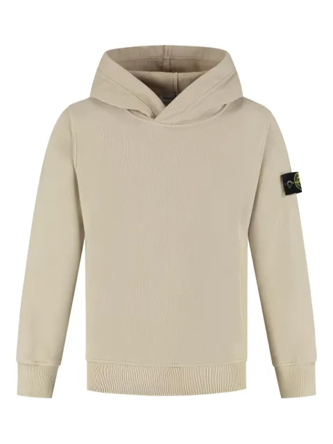 Stone Island Junior logo-patch hoodie