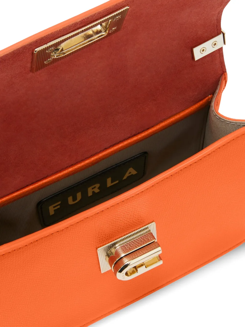 Furla Mini 1927 Leather Cross Body Bag | Orange | FARFETCH