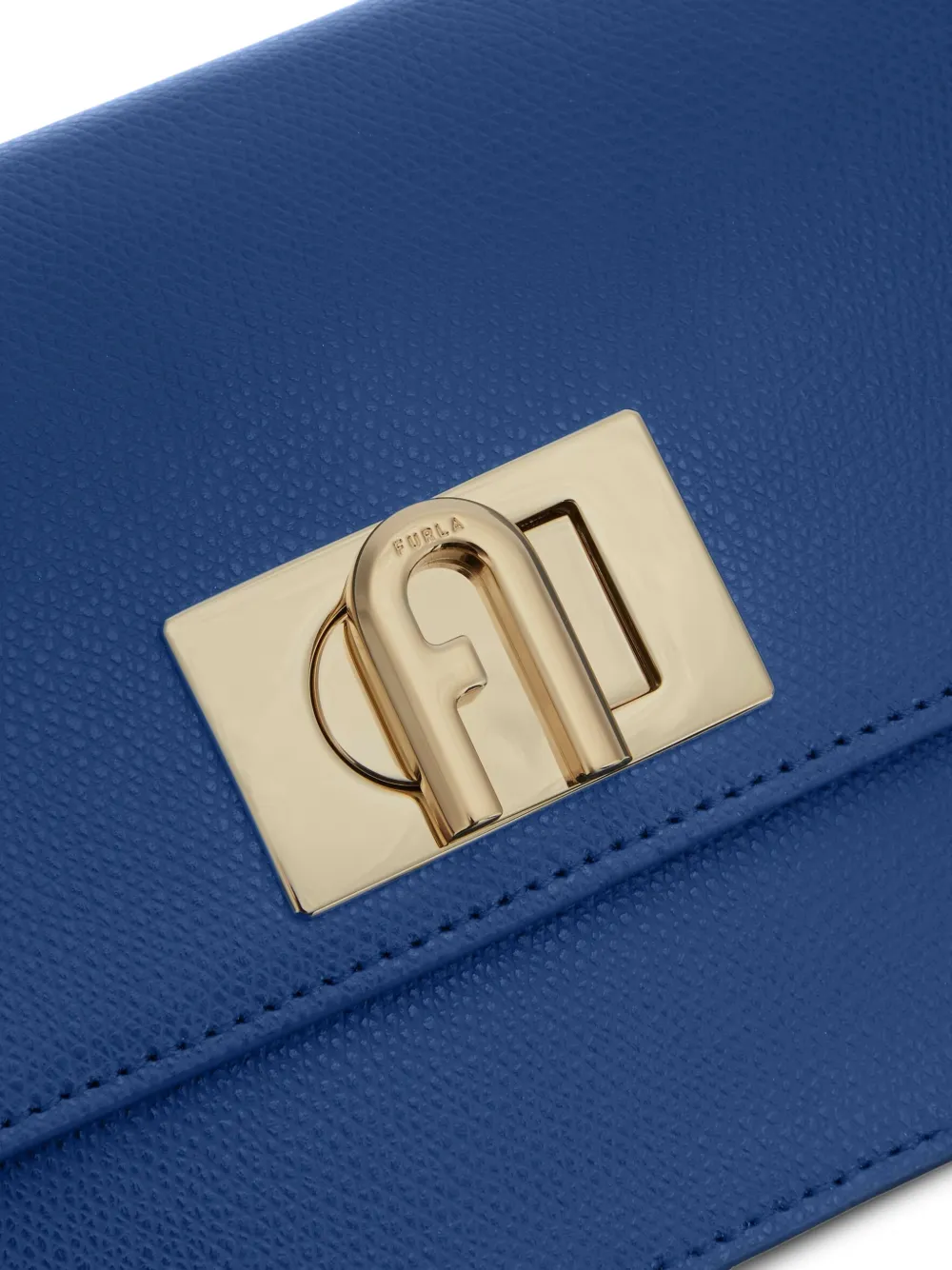 Furla 1927 leren mini-crossbodytas Blauw