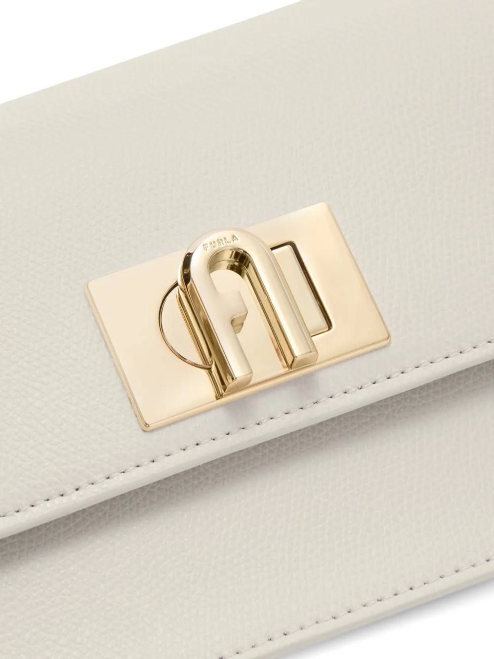 Furla 1927 mini leren crossbodytas Beige