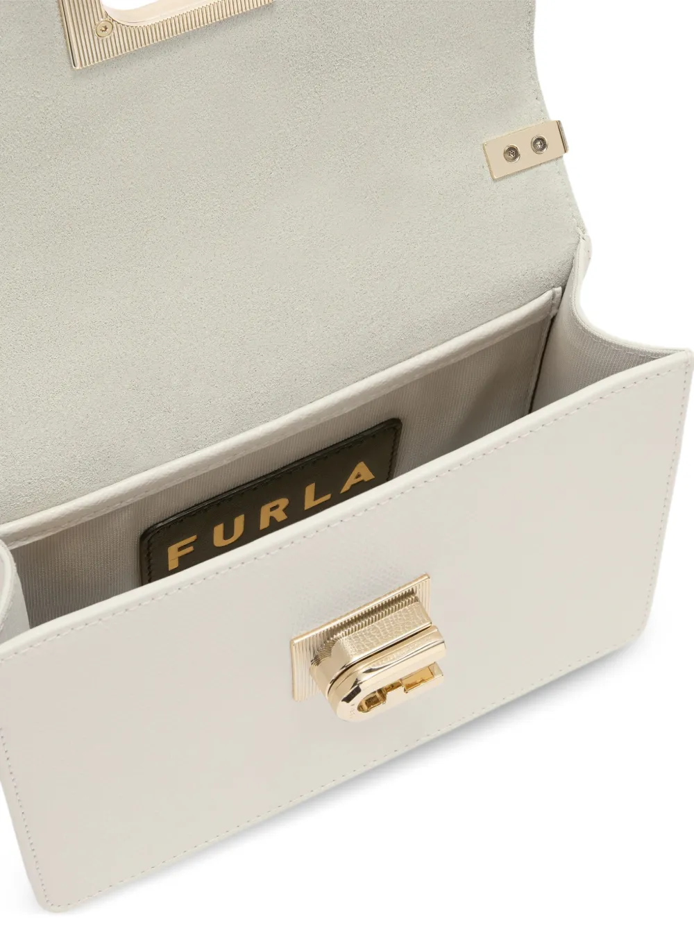 Furla 1927 mini leren crossbodytas Beige