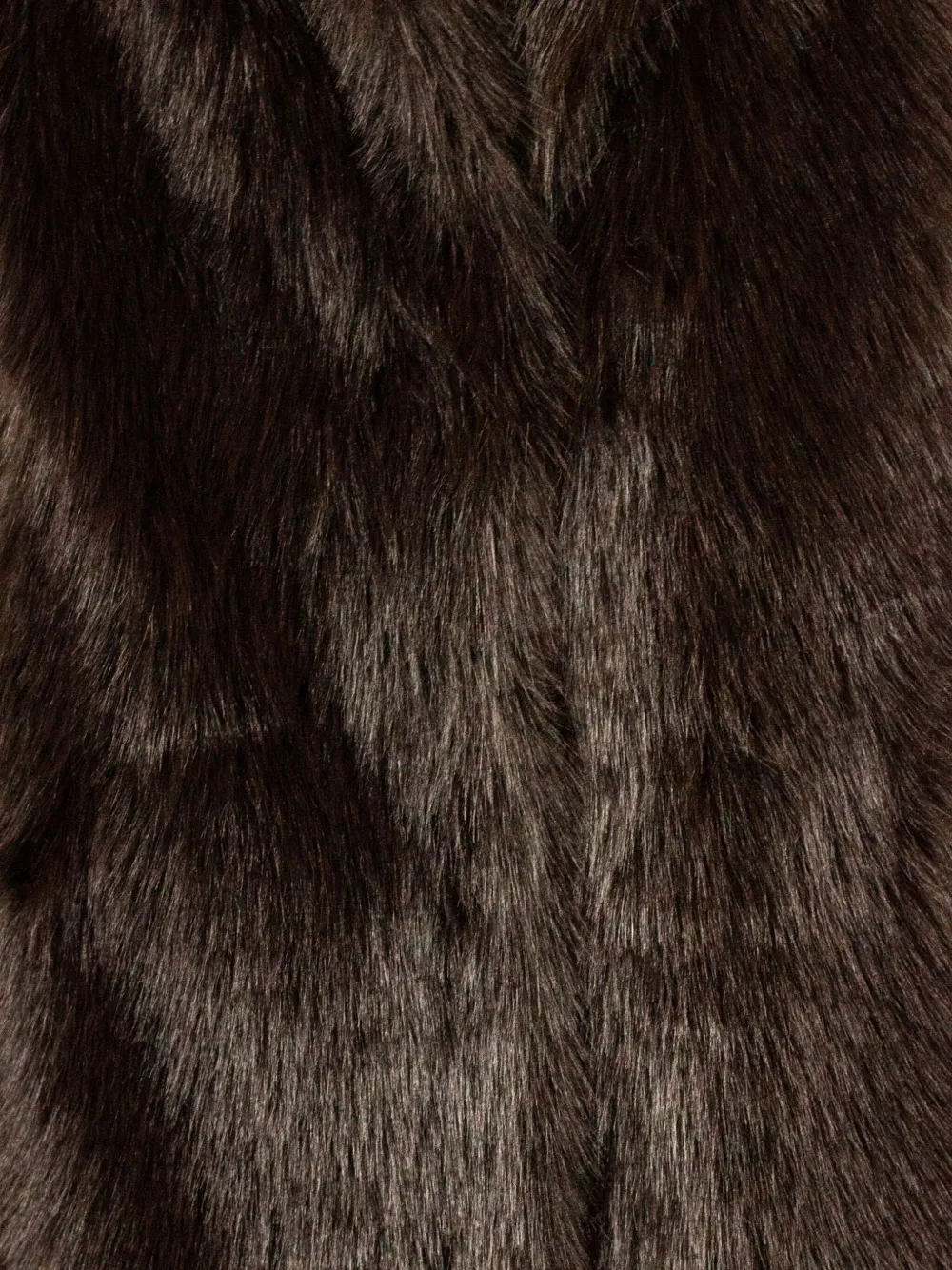Sword 6.6.44 Faux-fur Long Gilet In Brown