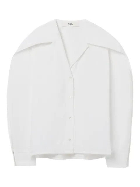 Séfr pointed collar arc shirt