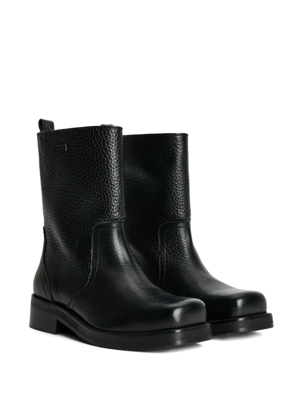 Soulland Structure Leather Delaware Boots In Black