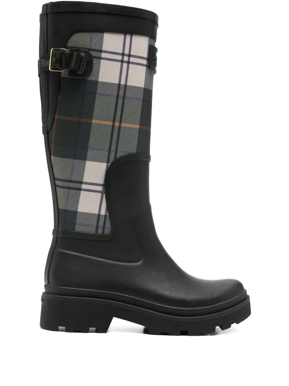 Barbour Dena buckle tartan-pattern boots | Black | Image 1