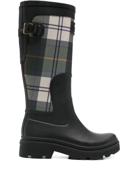 Barbour Dena buckle tartan-pattern boots