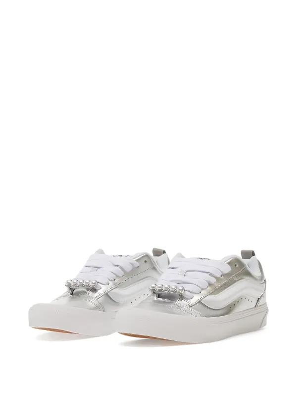 Vans Knu Skool Metallic Pearl Sneakers | Silver | FARFETCH