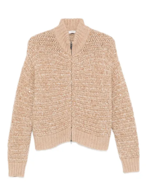 Peserico zip-fastening cardigan