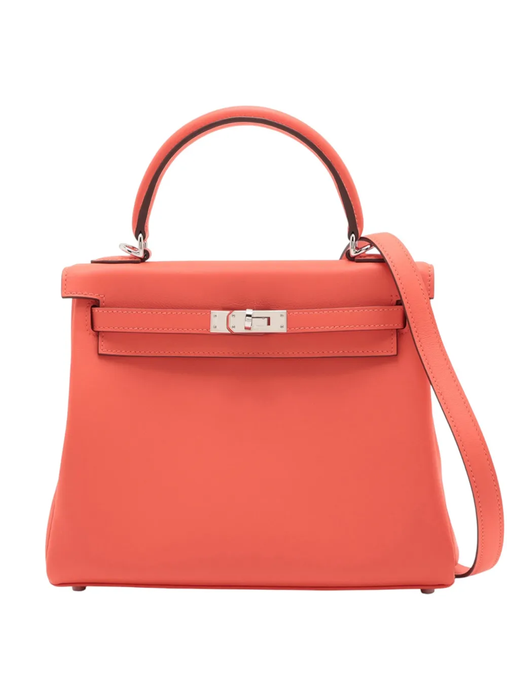 Hermès Pre-Owned sac à main Swift Kelly Retourne 25 (2024) | orange | Image 1
