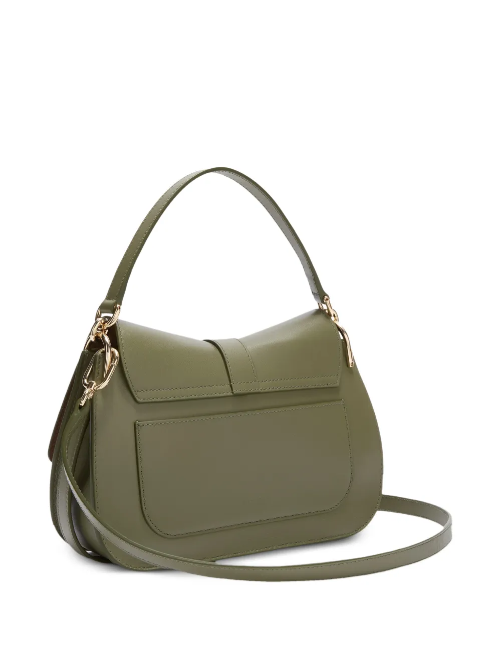 Furla Flow leren shopper Groen