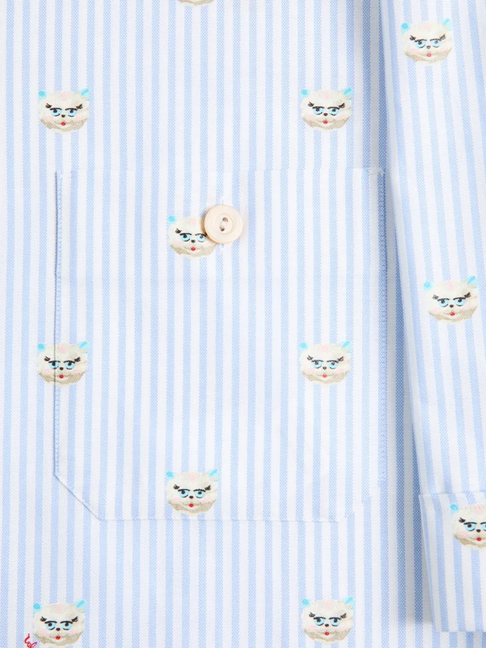 Valentino Garavani Le Chat De La Maison blouse - Blauw