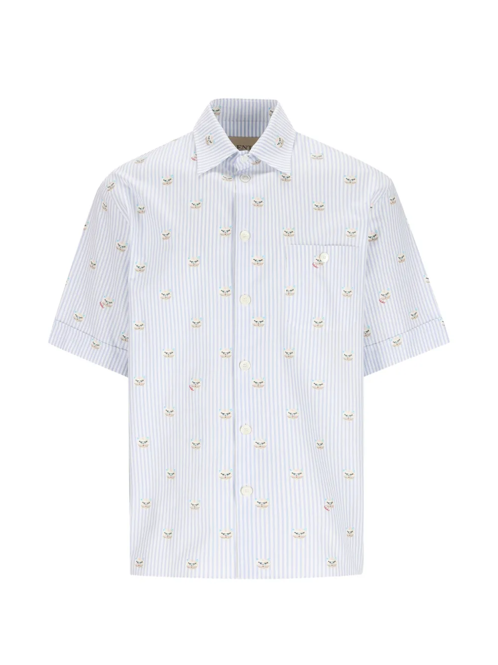 Valentino Garavani Camicia Le Chat De La Maison - Blu