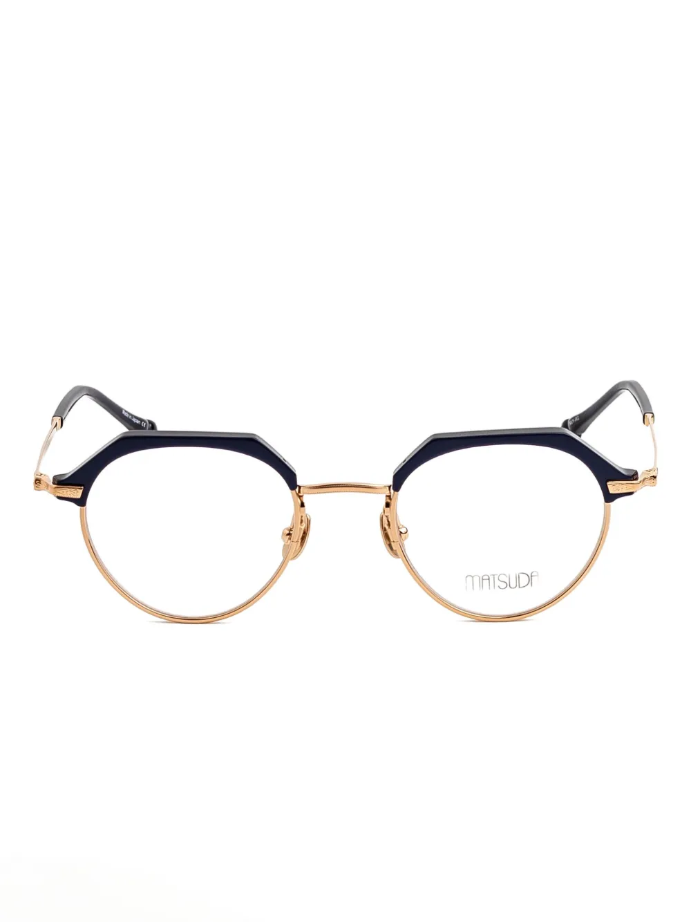 Matsuda Geometric-frame Glasses In Blue