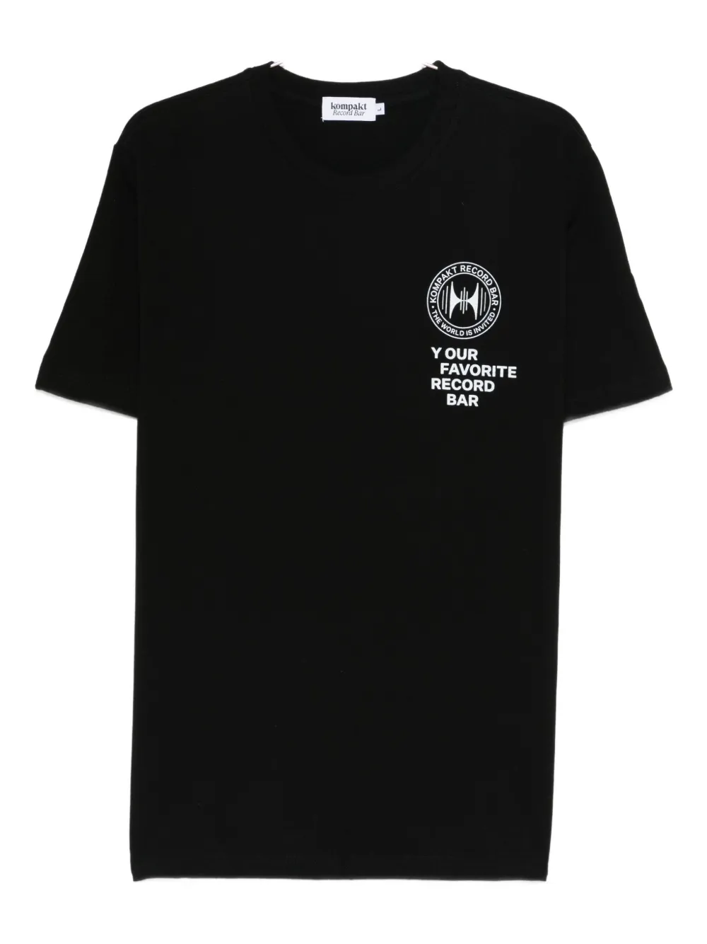Kompakt Record Bar graphic T-shirt | Black | Image 1