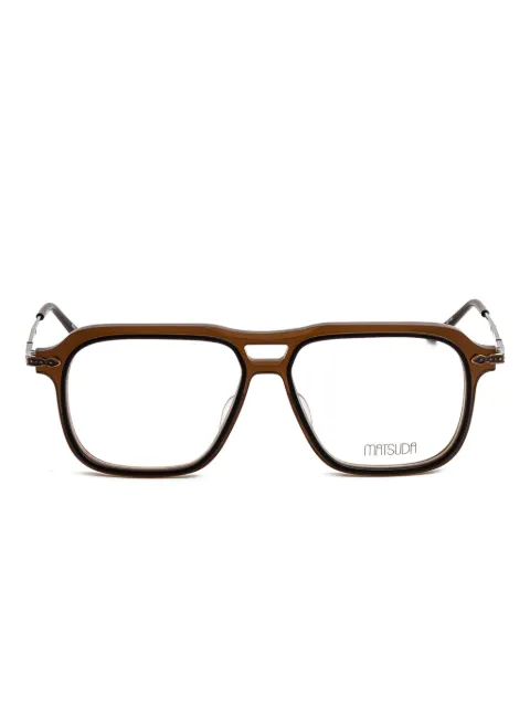 Matsuda square-frame glasses