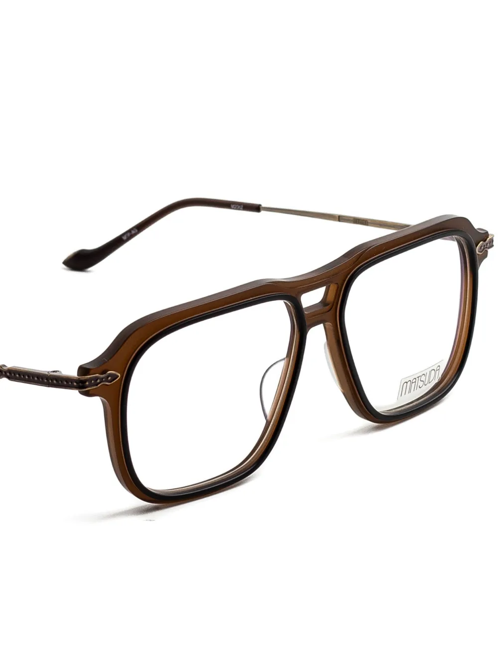 Matsuda Square-frame Glasses In Brown