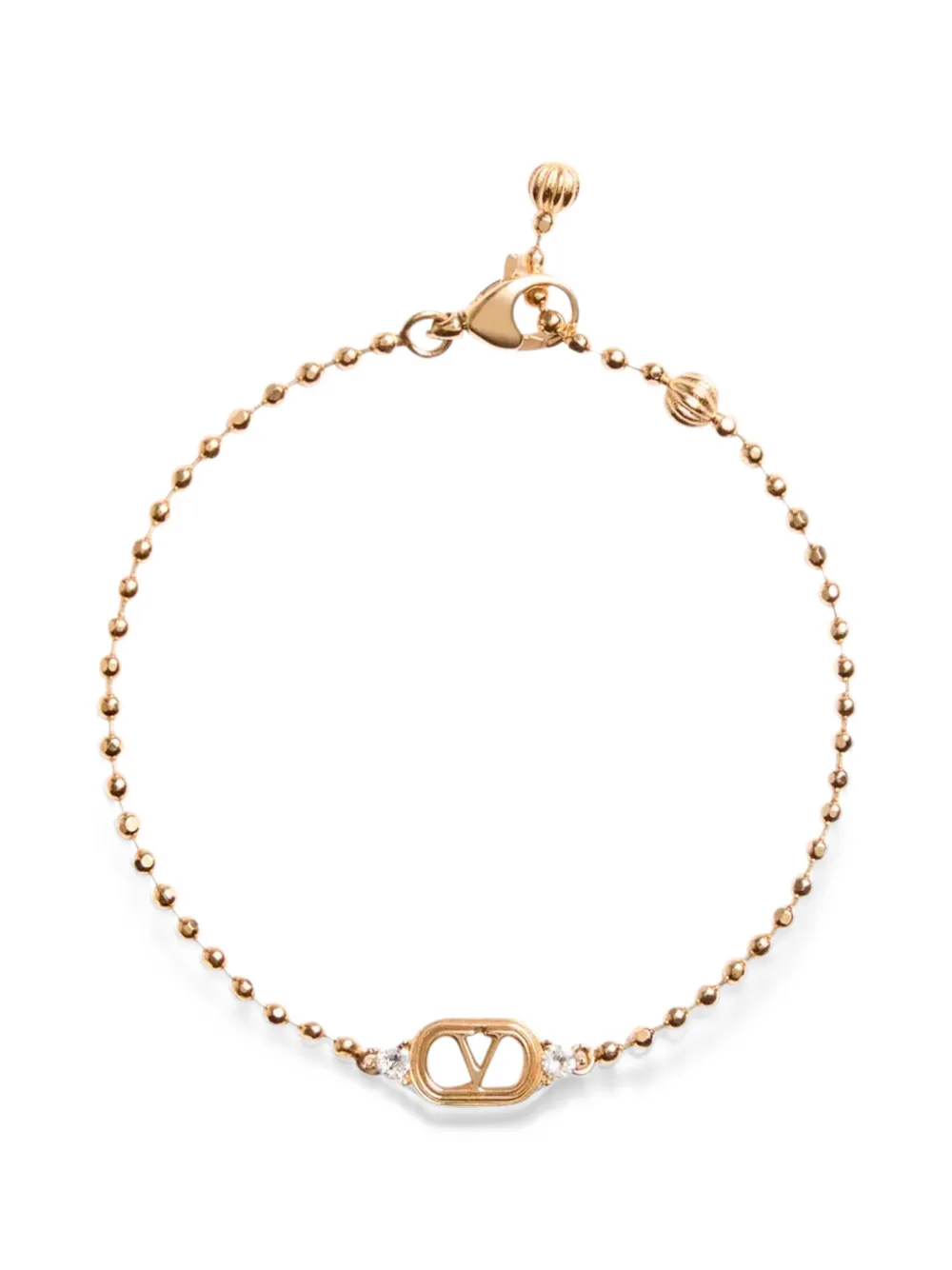 Valentino Garavani Bracciale Ovalette con cristalli - Oro