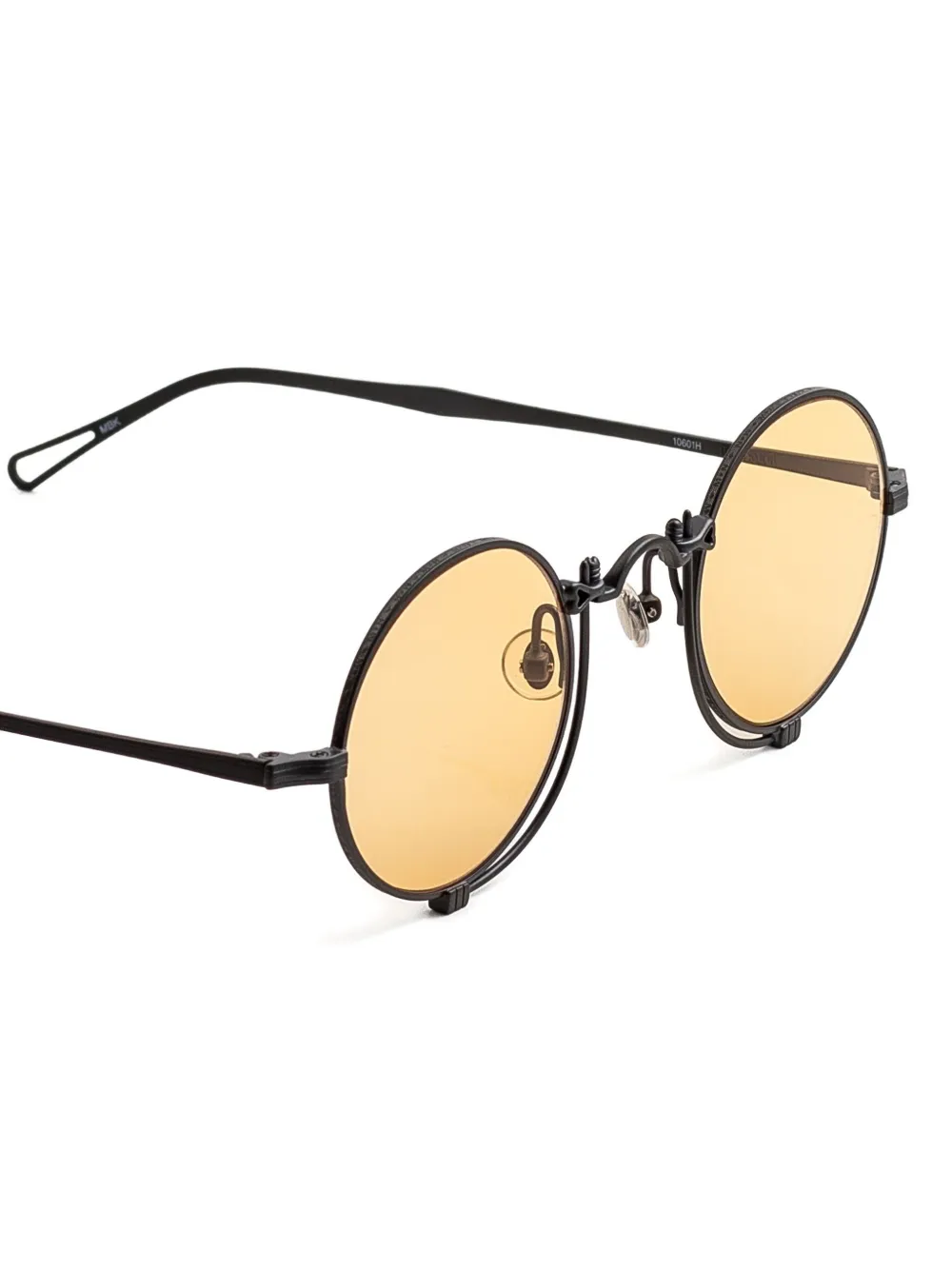 Matsuda Zonnebril met rond montuur Zwart