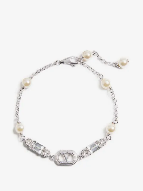 Valentino Garavani Ovalette pearl-embellished bracelet