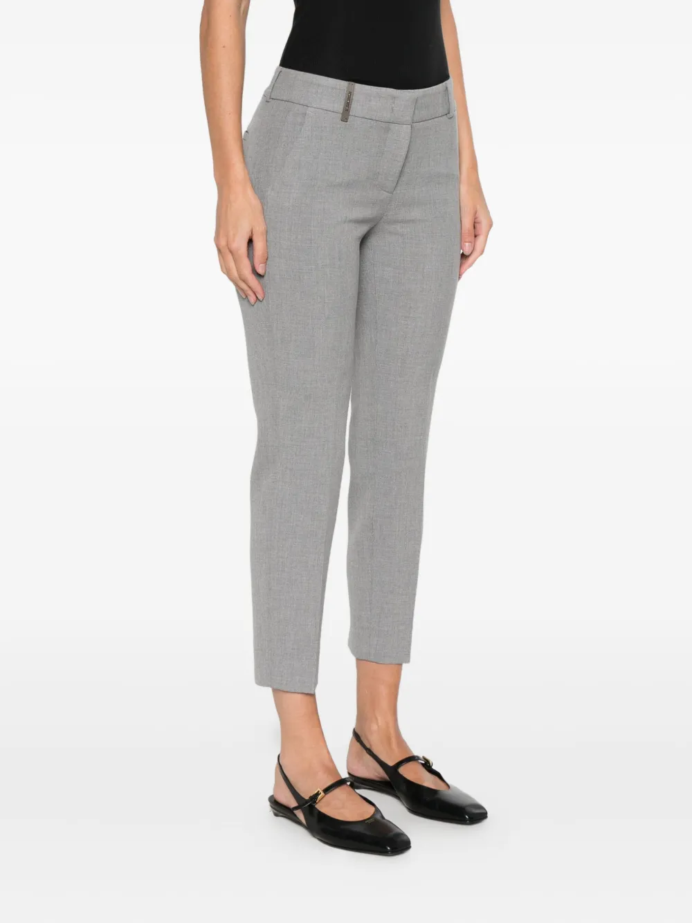 Peserico Pocket Trousers In Gray