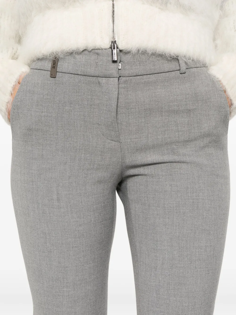 Peserico Pocket Trousers In Gray
