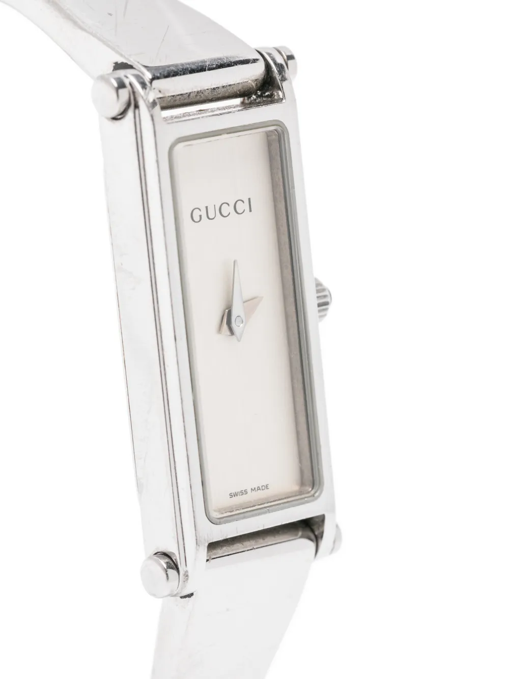 GUCCI Pre-owned 2010s 1500l Rectangular 8mm In Silver