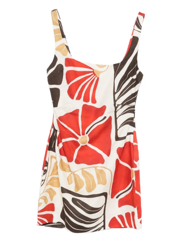 SIR. Julietta Square-Neck Mini Dress - Red