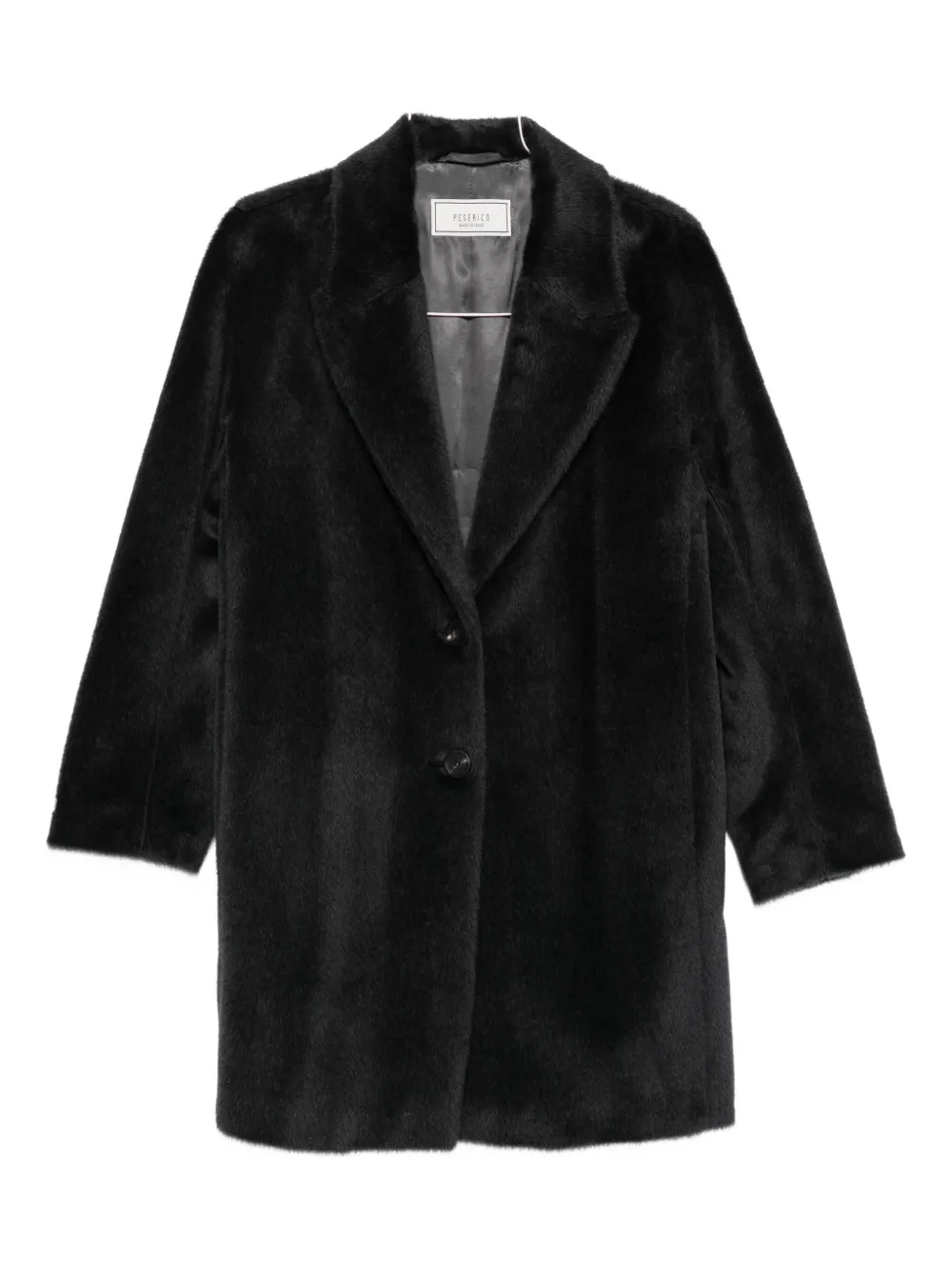 Peserico single-breasted coat - Nero