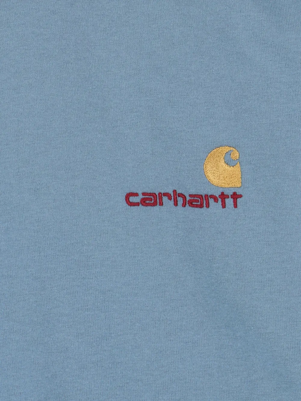 Carhartt American Script Crew Neck T-shirt In Blue