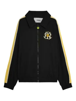 Burberry Equestrian Knight Design Fleece Jacket | Blue | FARFETCH