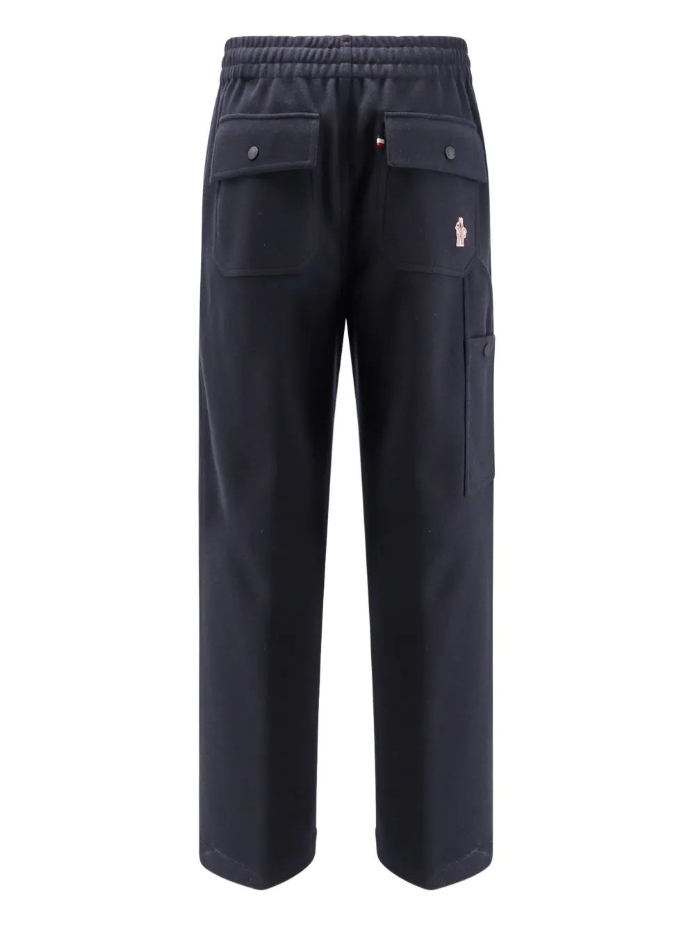 Moncler Grenoble logo-appliqué trousers - Blauw