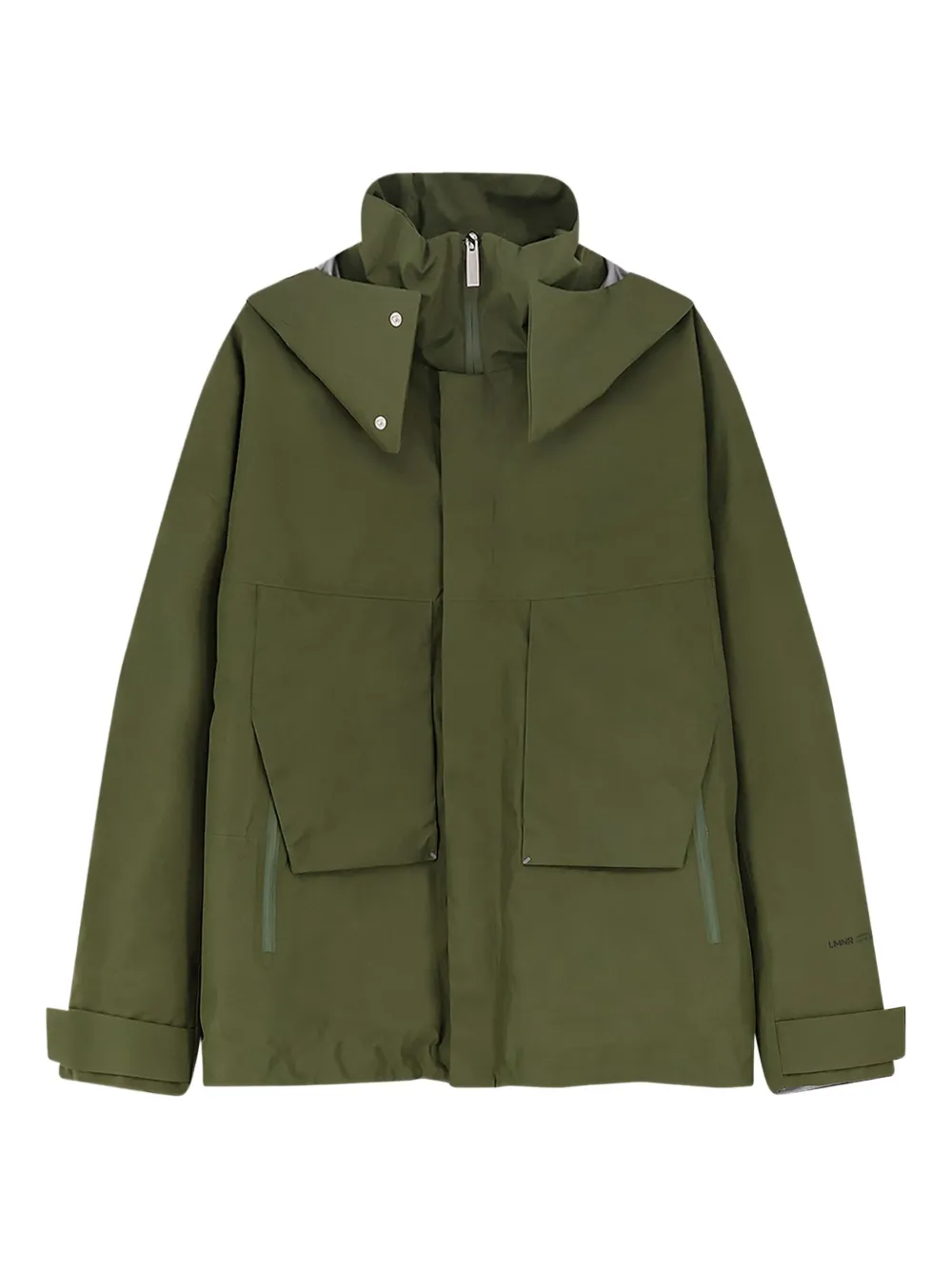 Laminar removable-hood padded jacket | Green | Image 1