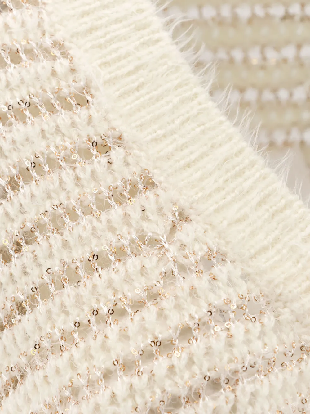 Nude V-neck Sweater In Neutral