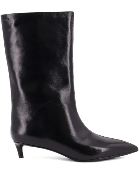 BOSS 35mm pointed-toe leather boots