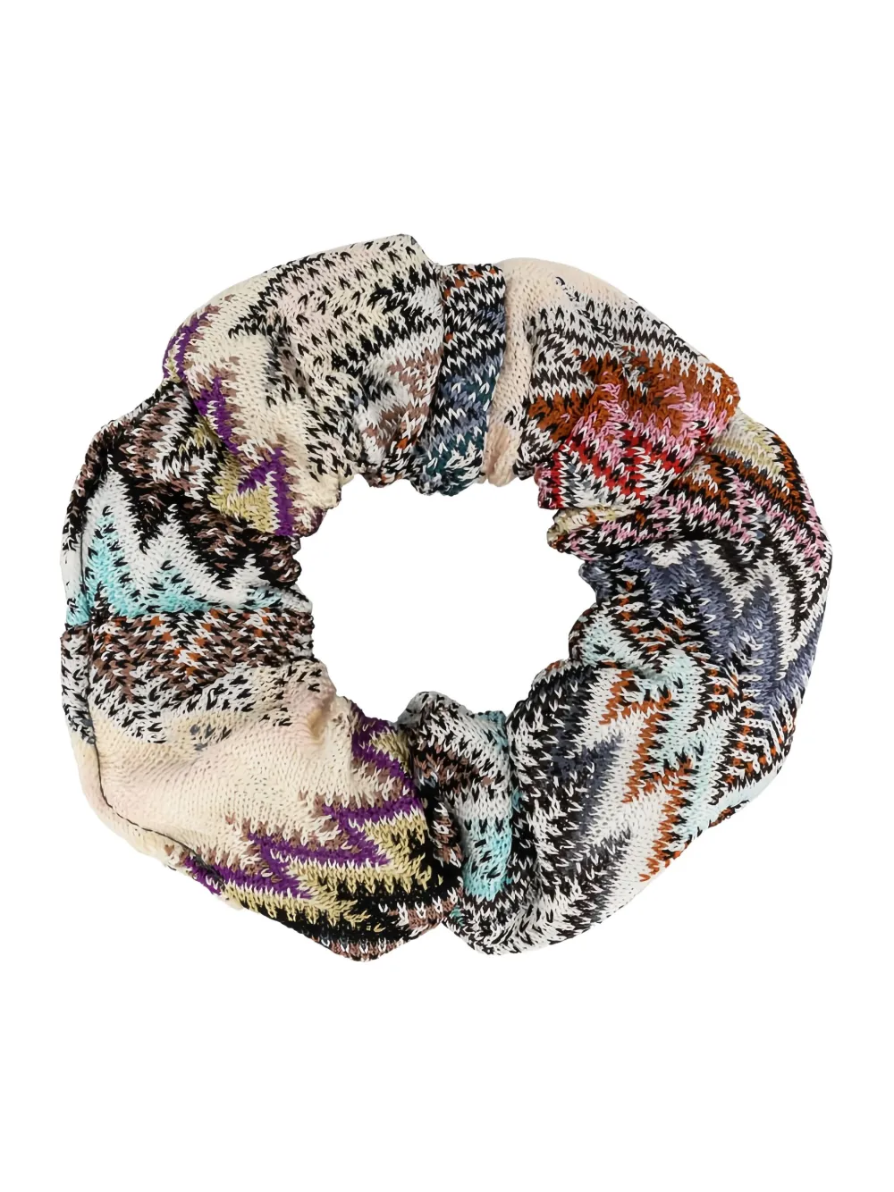 Missoni Kids Scrunchie met zigzag-patroon Beige